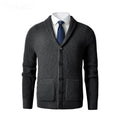 Business Casual Knitted Wool Cardigan For Men