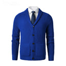 Business Casual Knitted Wool Cardigan For Men