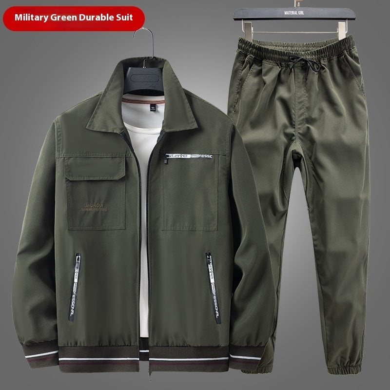 Lightweight Men’s Camo Cargo Suit – Anti-Dirt & Durable Design