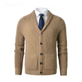 Business Casual Knitted Wool Cardigan For Men