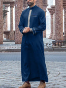 Muslim Middle East Long Sleeve Embroidered Casual Ethnic Robe
