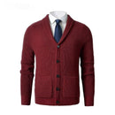 Business Casual Knitted Wool Cardigan For Men