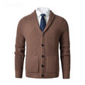 Business Casual Knitted Wool Cardigan For Men